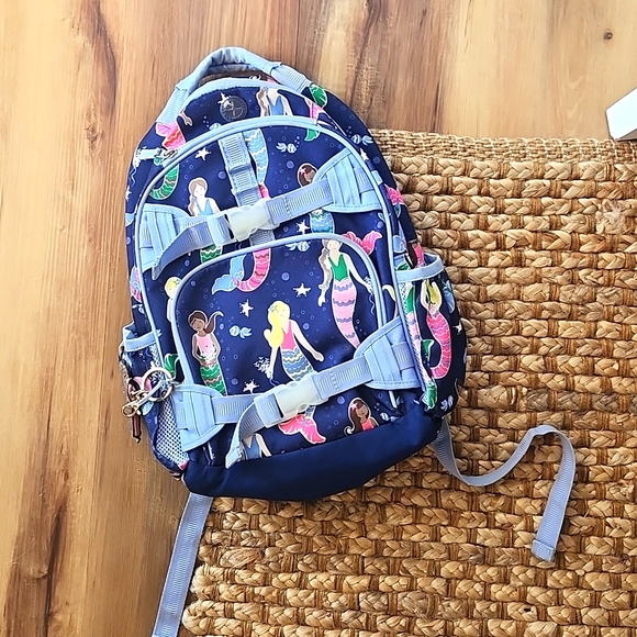 Pottery Barn KIDS MacKenzie Navy Mermaid Backpack - Picture 1 of 6